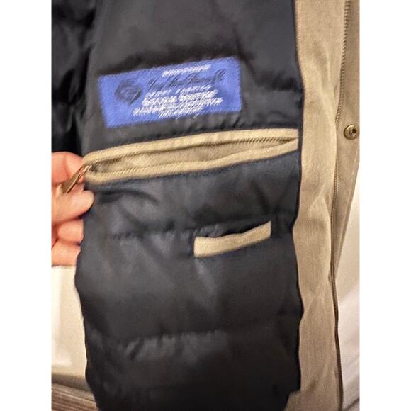 Brooks Brothers Loro Piana Brooksstrom Tan and Navy Blue Wool Vest XL - Picture 5 of 10